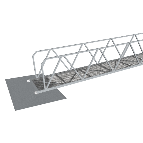 Metal hot-dip galvanized footbridges and bridges