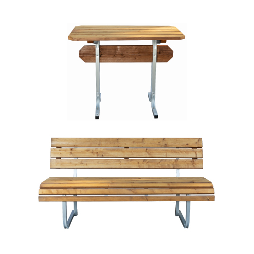 Benches and tables