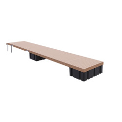 Set of floating pontoon 9 x 1.9 m (2x1000L)