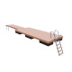Set of floating pontoon 2.4 x 6 m (6x240L) Set of floating pontoon 2.4 x 6 m (6x240L)