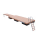 Set of floating pontoon 2.4 x 6 m (6x240L) Set of floating pontoon 2.4 x 6 m (6x240L)