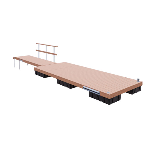 Set of floating pontoon 2.4 x 6 m (6x240L) Set of floating pontoon 2.4 x 6 m (6x240L)