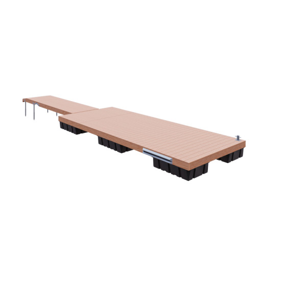 Set of floating pontoon 2.4 x 6 m (6x240L) Set of floating pontoon 2.4 x 6 m (6x240L)