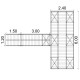 Set of floating pontoon 2.4 x 6 m (7x240L) Set of floating pontoon 2.4 x 6 m (7x240L)