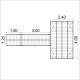 Set of floating pontoon 2.4 x 4 m (4x330L) Set of floating pontoon 2.4 x 4 m (4x330L)