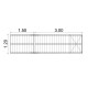 Set of floating pontoon 3 x 1.2 m (1x550L)