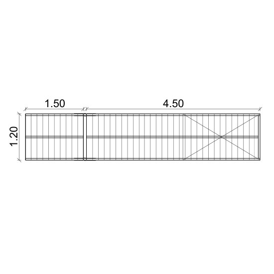 Exhibition Sample - WPC DECKING - Set of floating pontoon 4.5 x 2 m (1x700L) brown Exhibition Sample - WPC DECKING - Set of floating pontoon 4.5 x 2 m (1x700L) brown