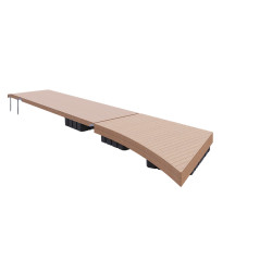 Set of floating pontoon with irregular platform (3x700L)