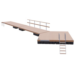 Set of floating pontoon a diamond-shaped platform (4x700L)