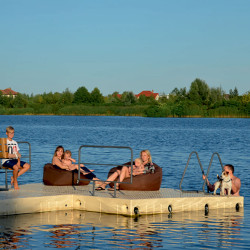 Modular pontoon color beige 1500x3000x330mm (1500L)