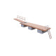 BP102 Set of floating pontoon platform 9×2.4m with decking