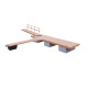 BP102 Set of floating pontoon platform 9×2.4m with decking